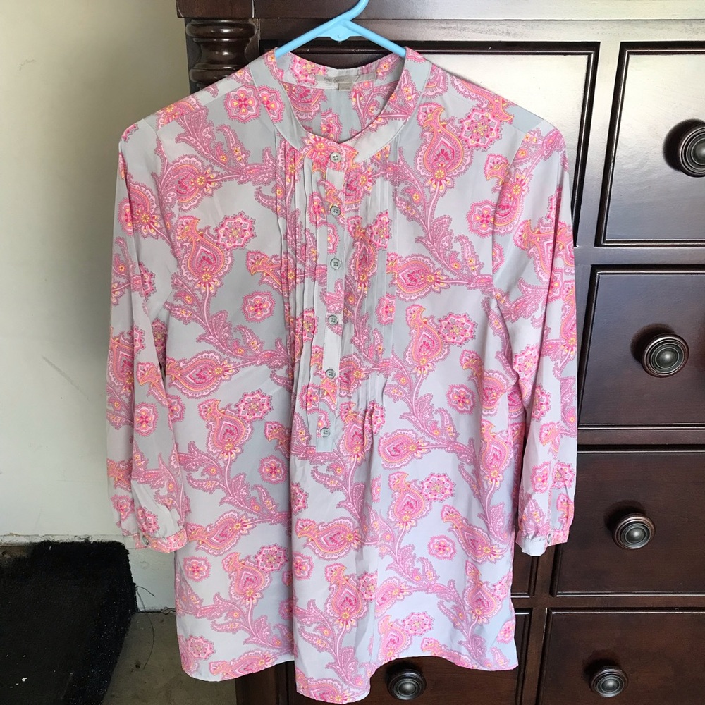 Gap Silk button up / Silk Paisley
